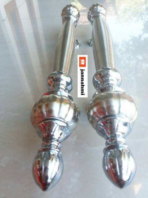 Handle pintu full kuningan silver