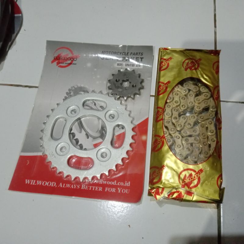 gear set supra fit new 36 wilwood rantai gold