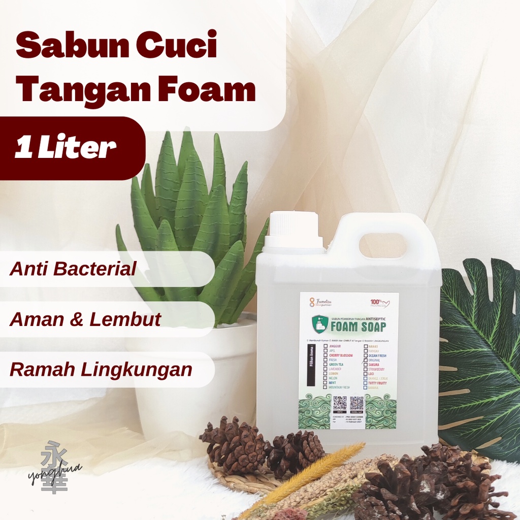 Sabun Cuci Tangan Foam / Hand Soap Foam Anti Bakteri 1 Liter Jerigen / Refill Sabun Cuci Tangan Foam