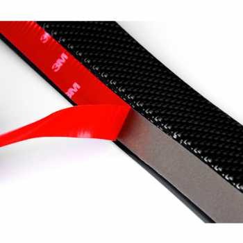 SAMURAI Stiker Carbon Fiber Anti Collision Strip Bumper Mobil