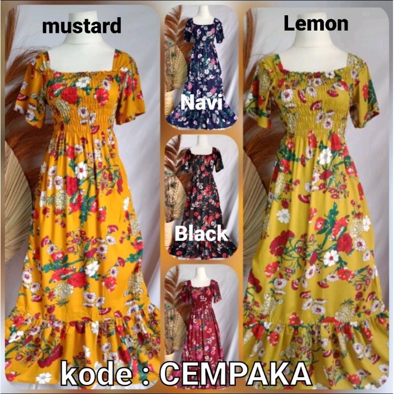 VANESSA REMPEL JUMBO LD 110 DRESS KERUT DADA PANJANG 130 SEMATA KAKI ( BELI 5@ 51000 )