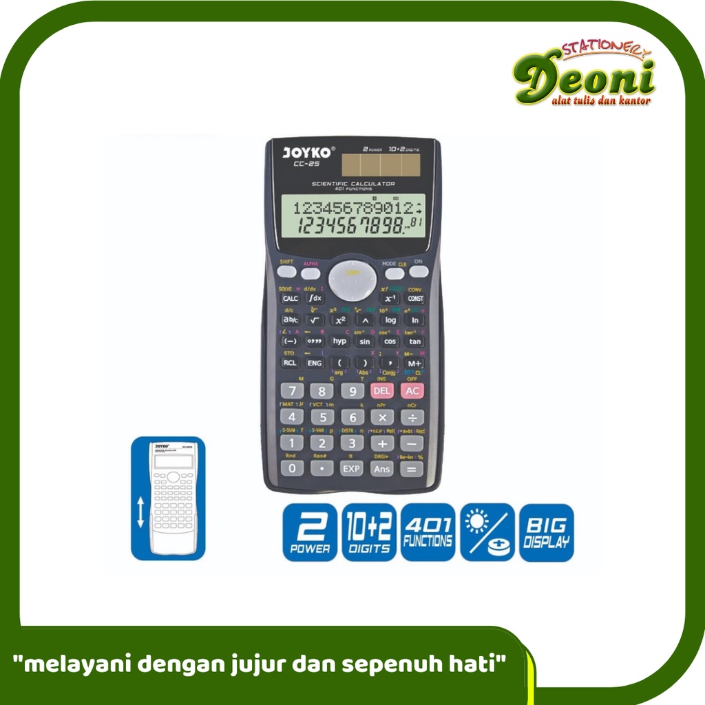

JOYKO CC-25 Kalkulator Calculator Scientific 401 Funcions