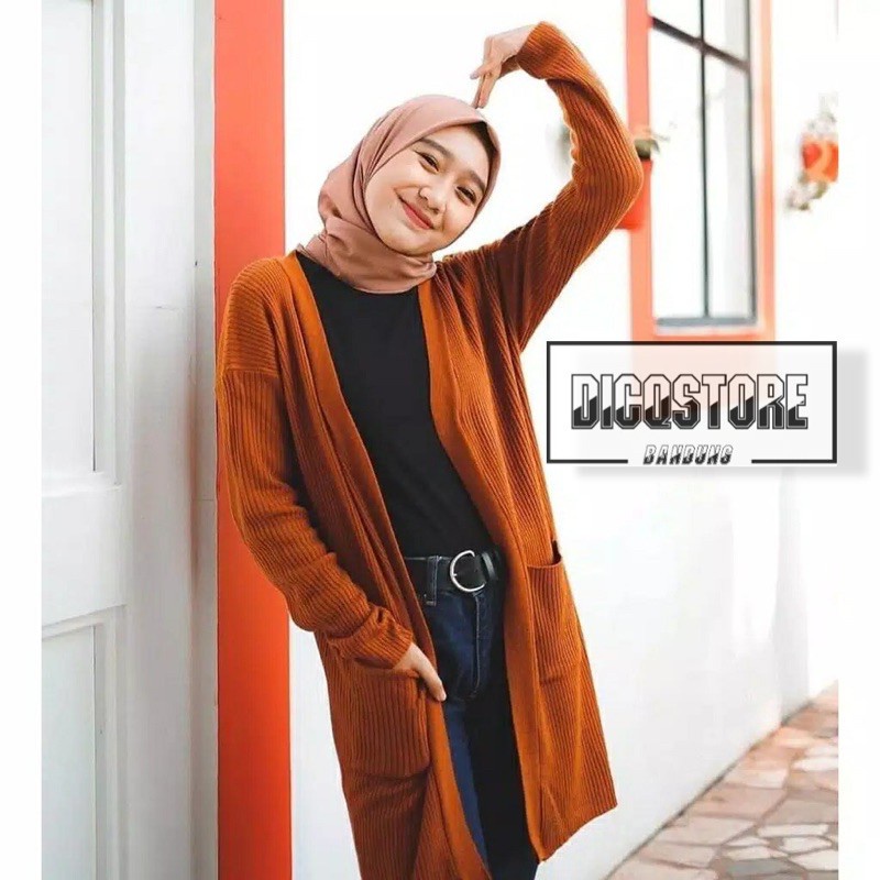 CARDIGAN BELLE // CARDIGAN OVERSIZE // FASHION WANITA KOREAN