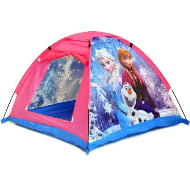 Tenda Anak Karakter/Rumah Bermain/Camping Tent Hello Kitty Spiderman Frozen