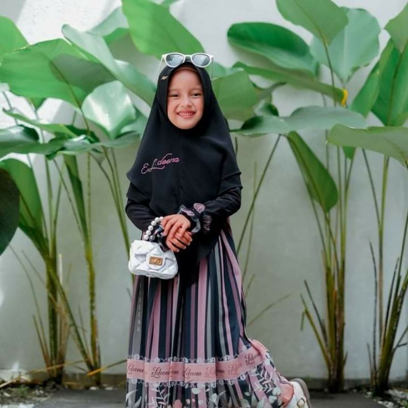 UMAIZAH FAMILY SET SYARI ANAK KIDZ ORIGINAL BY ELDEENA SYARI