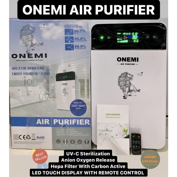Fier | Onemi Air Purifier Penjernih Udara Ruangan Rumah Hepa Filter Berkualitas