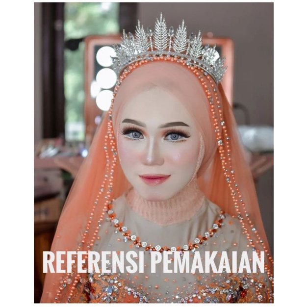 (COD) Veil pengantin 2L / Slayer pengantin/ hiasan hijab/aksesoris pengantin