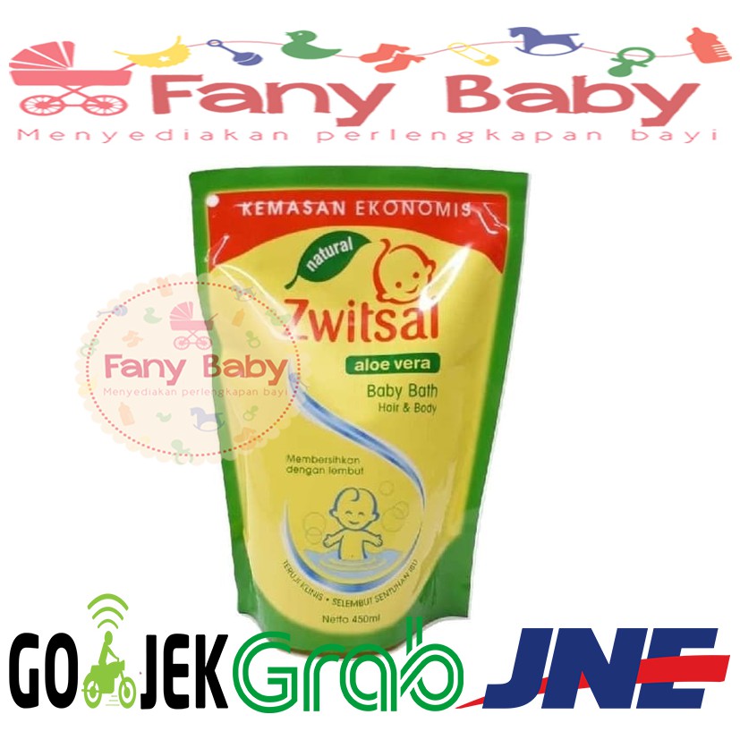 ZWITSAL BABY BATH HAIR &amp; BODY ALOE VERA REFILL 450ML