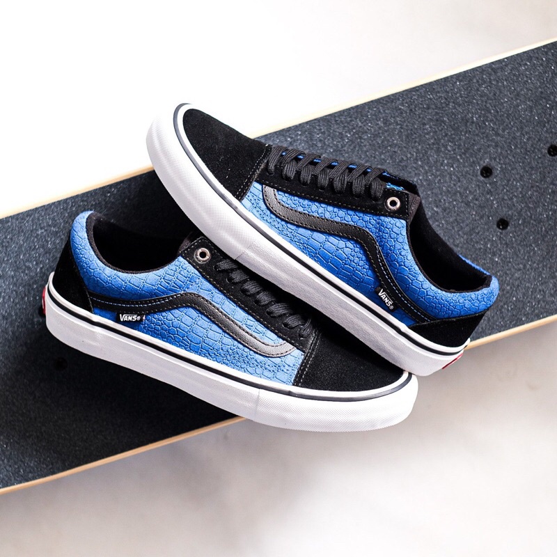Vans Old Skool Pro X Rowan Zorilla Black Blue Crocodile