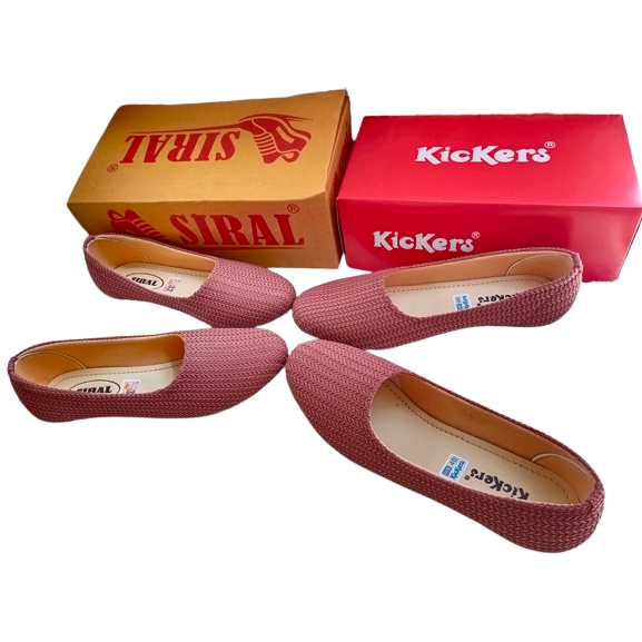 Sepatu Flat Wanita Warna Salem