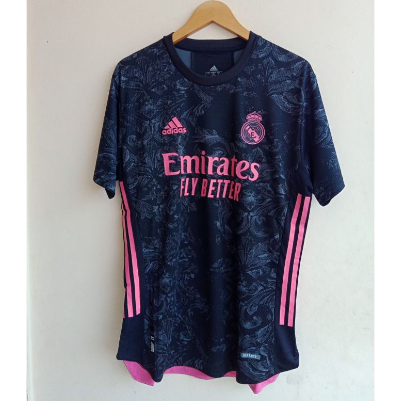 JERSEY BOLA REAL MADRID 3RD PLAYER ISSUE HEAT.RDY 2020/2021 GRADE ORI
