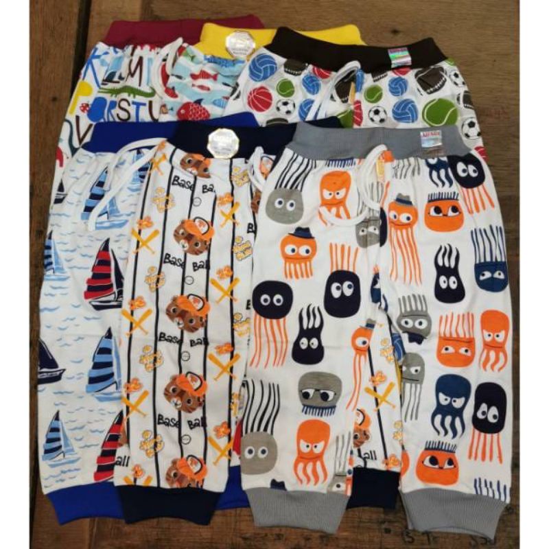 6 PCS (1/2 Ls) CELANA BOXER PANJANG ANAK-ANAK/ BAYI USAGI Motif