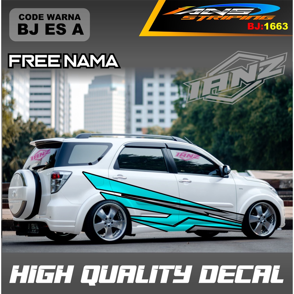 STICKER MOBIL TERIOS / VARIASI STICKER DECAL MOBIL AVANZA XENIA INNOVA / DECAL STIKER GRAND LIVINA / STIKER MOBIL