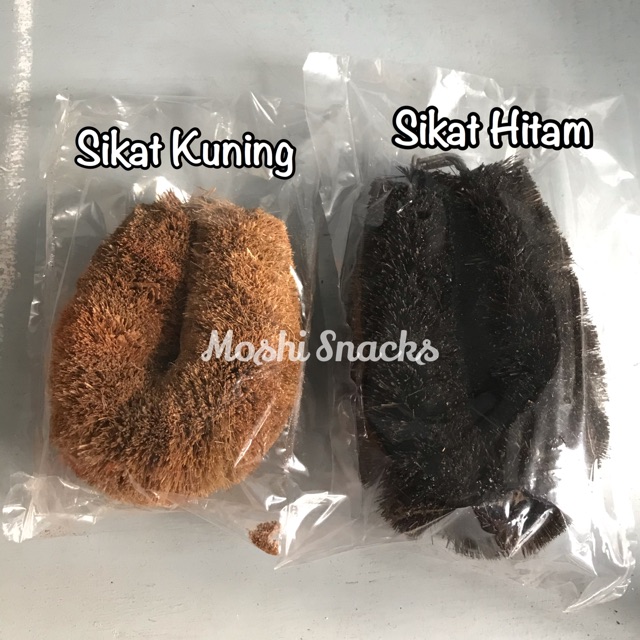 Sikat Lantai Ijuk Oval Asli / Sikat Kamar Mandi / Bu Sot / Sikat Sabut Kelapa Asli Bangka