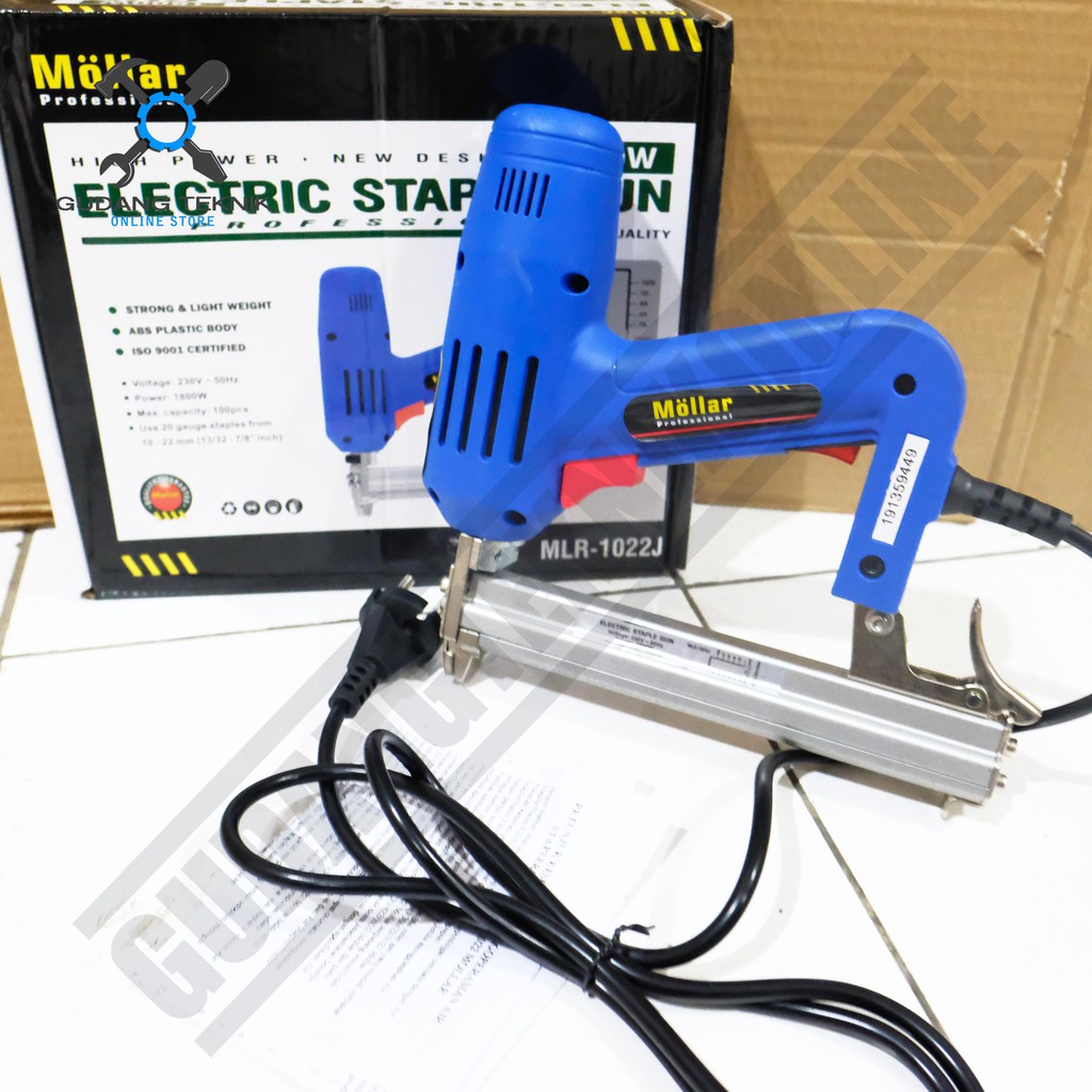 Mesin Staples Tembak Elektrik MLR1022J Electric Staple Gun MLR 1022J Tipe U