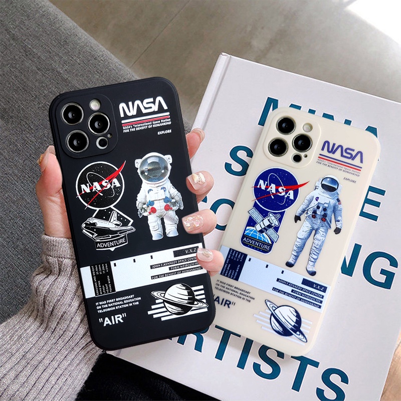 Casing Softcase Xiaomi Redmi 10 9A 9C NFC 9 9T Mi POCO M3 POCO X3 Pro Redmi Note 9 Note 10 Note 8 Note 10s 10 Pro Max Plus Motif NASA Astronaut