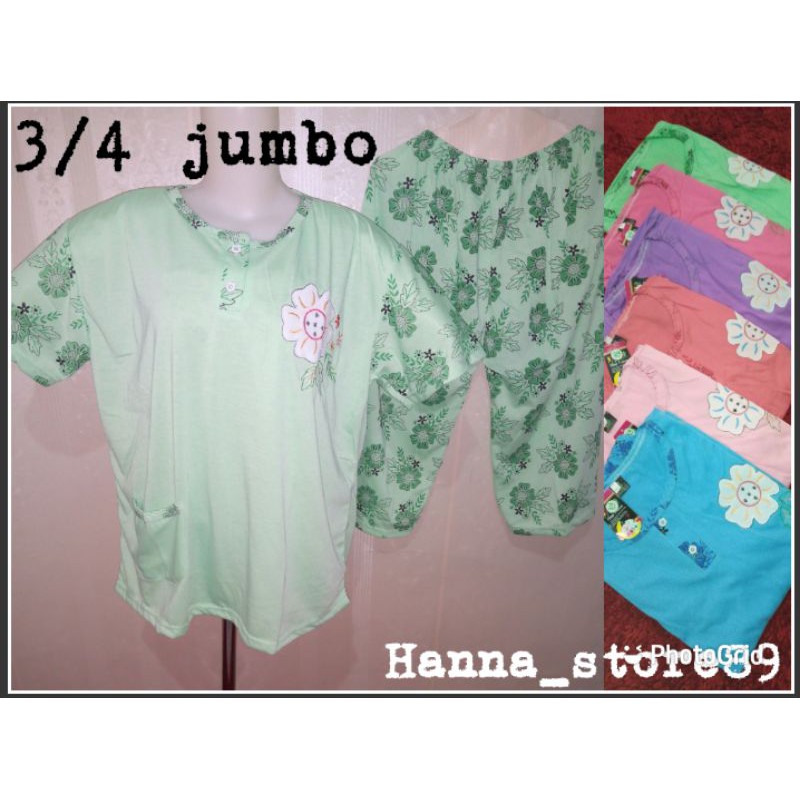Baju Tidur Babydoll dewasa 3/4 jumbo
