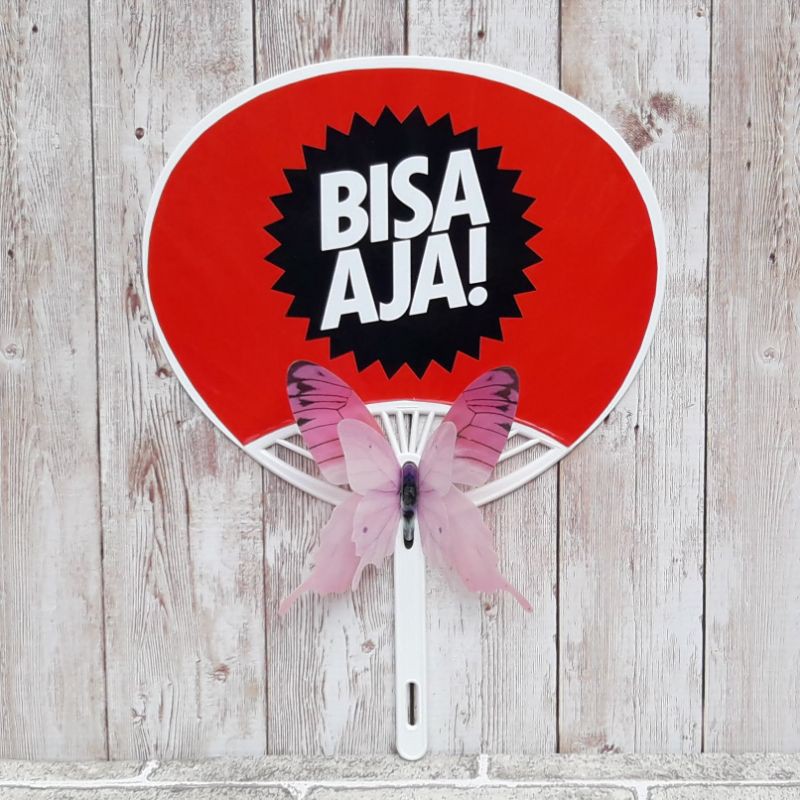 BisaAja Kipas Souvenir Kerang Plastik PVC Custom Design