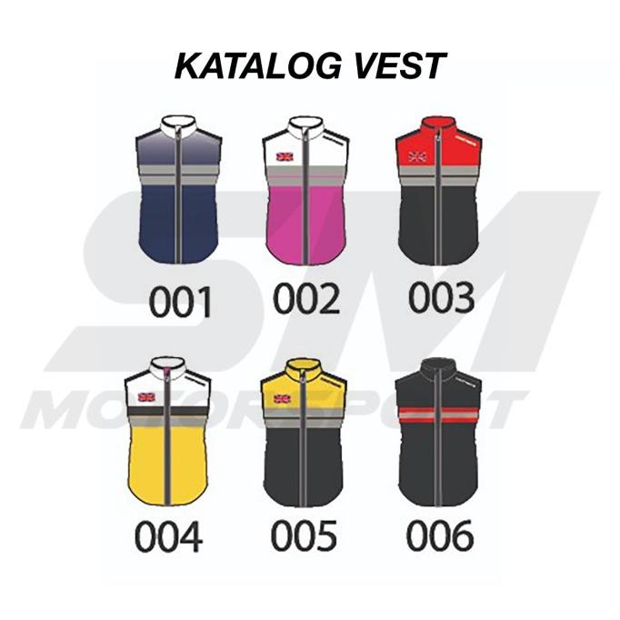 Rompi Vest Jersey Sepeda Lipat Windbreaker Custom Nama