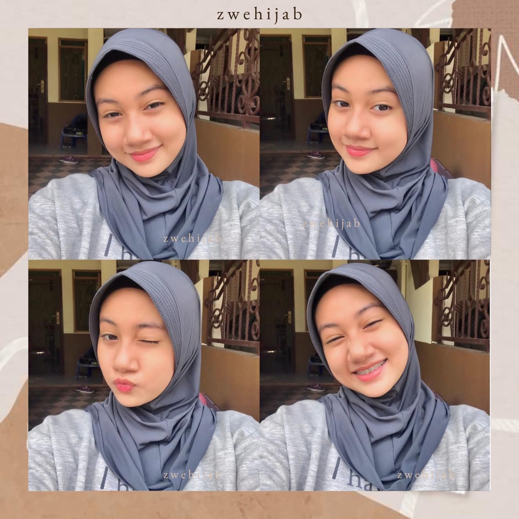 Bergo Sport Premium Hijab Olahraga Bergo Jersey-2