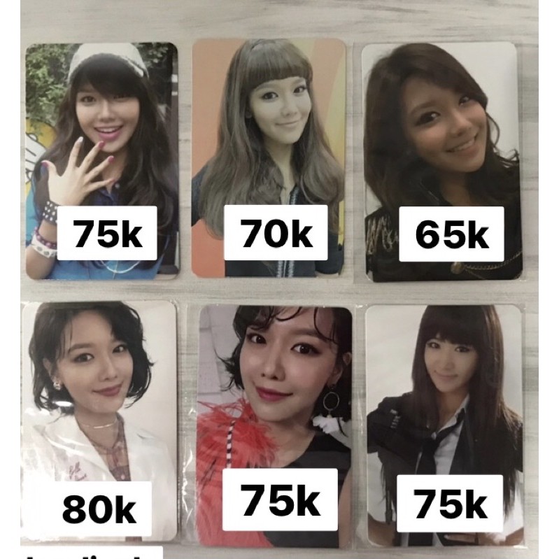 SNSD Photocard (Sooyoung Photocard dan Yuri Photocard)