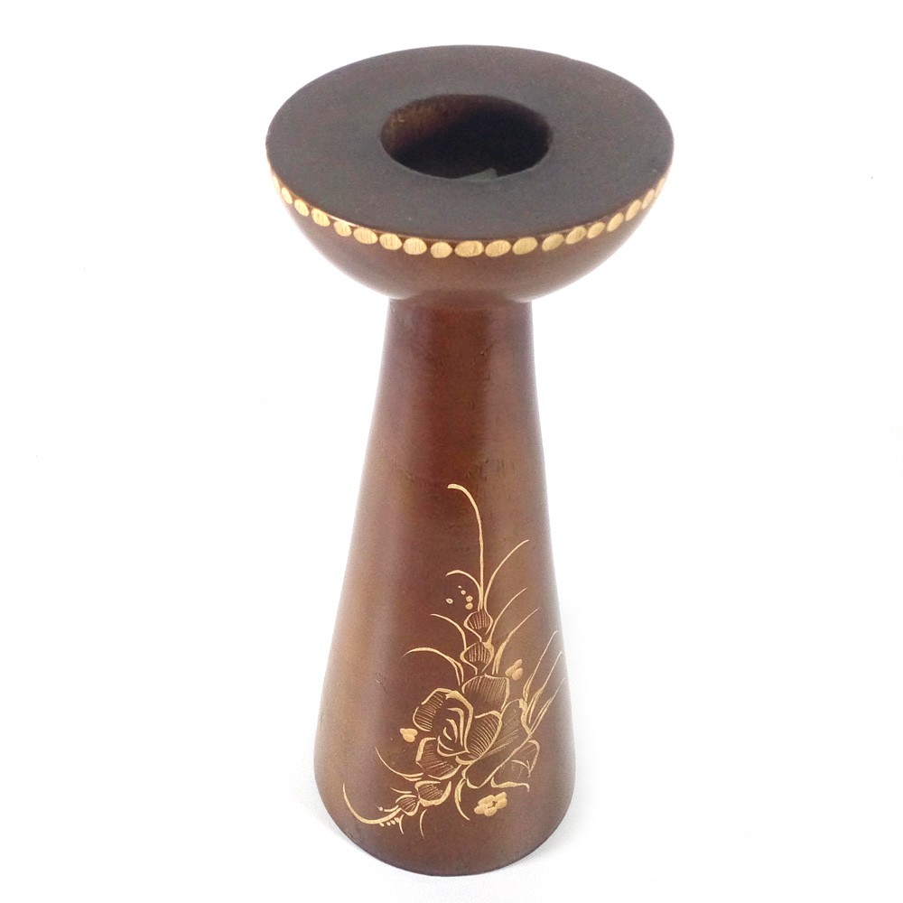Tempat Lilin Kayu TL01  Tinggi 20cm