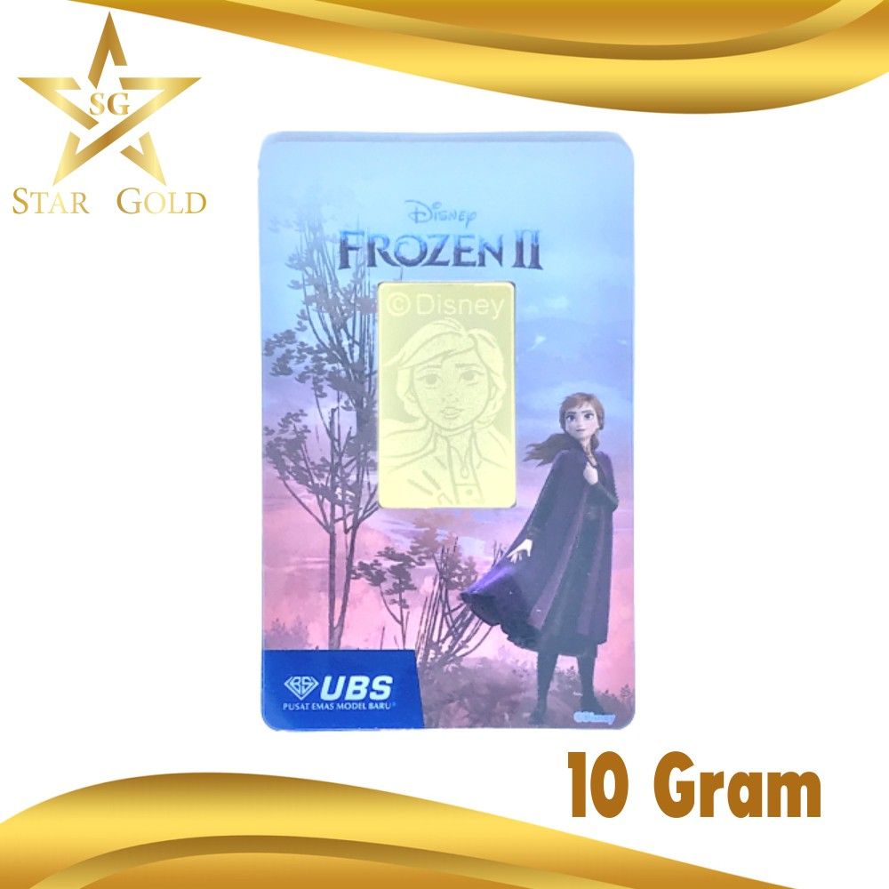 Star Gold Emas Logam Mulia UBS Disney Frozen Anna 10 Gram