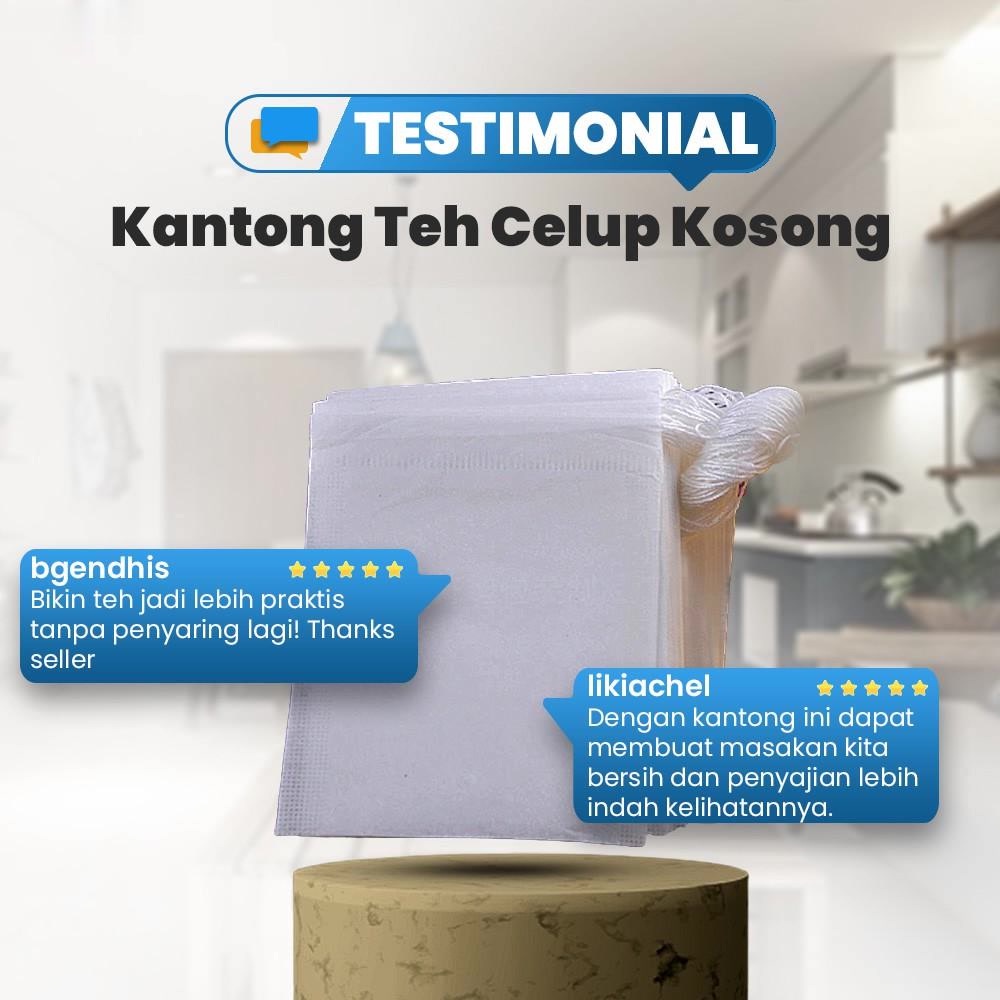 Kantong Teh Celup Kosong Teabag Isi 100 PCS Food Grade