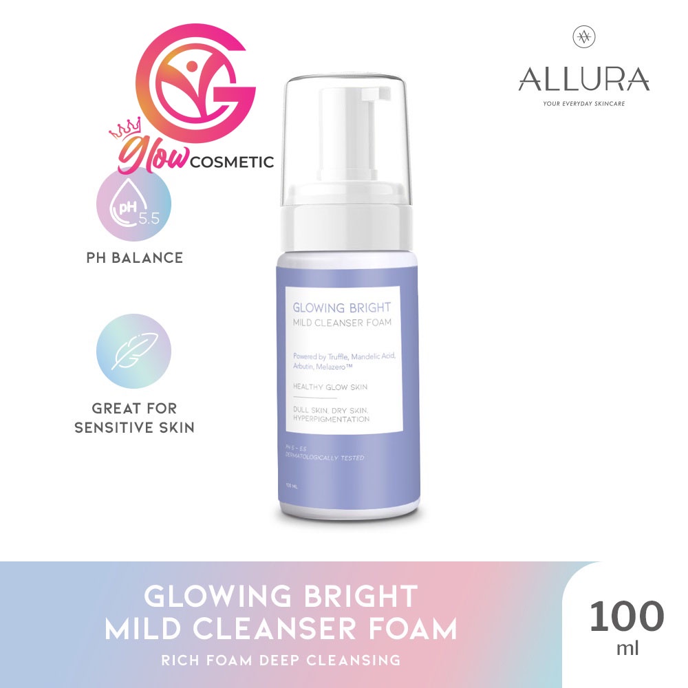 Allura Glowing Bright Mild Pore Cleanser Foam 100 ml