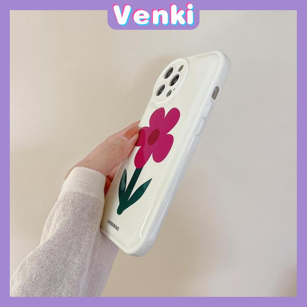 iPhone Case Silicone Soft Case Airbag Shockproof Protection Camera Flower Simple Cute Compatible For iPhone 11 Pro Max 13 Pro Max 12 Pro Max 7Plus xr XS Max