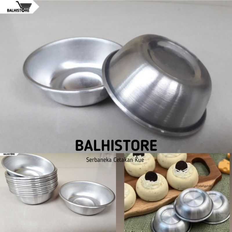 BLS020 Cetakan Kue Bulat / Loyang Muffin / Loyang Kue Aluminium