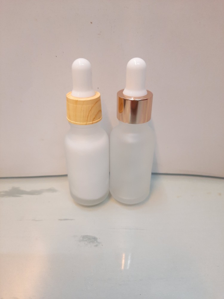 Botol Tetes Obat Cair 20ml Botol Serum 20 Ml Moon Frost White Rose Gold Botol Essential Oil