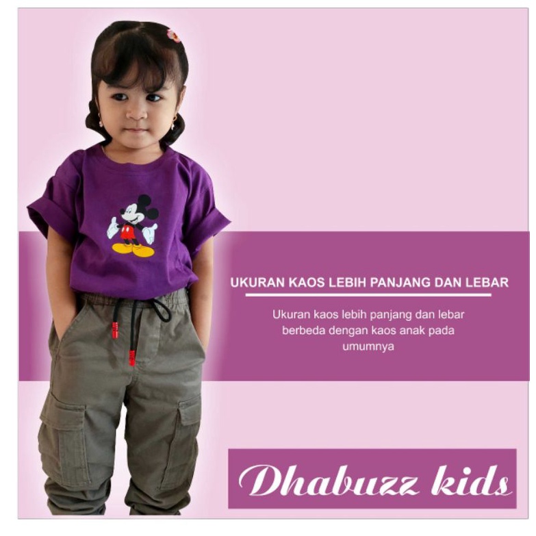 DBZA2 KAOS ANAK LAKI LAKI PEREMPUAN LENGAN PENDEK BAHAN KATUN NYAMAN TERBARU ORIGINAL