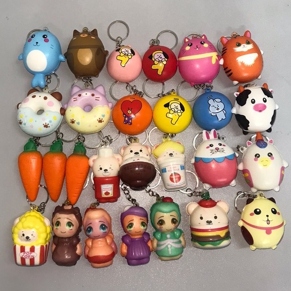 SQUISHI GANTUNGAN KUNCI LUCU