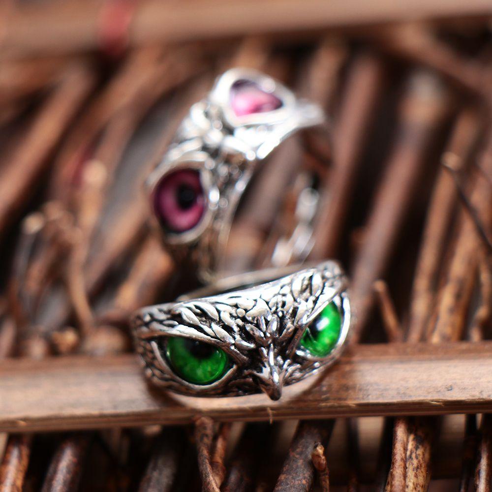 Top Statement Ring Demon Jewelry Cincin Vintage Gaya Hewan Retro