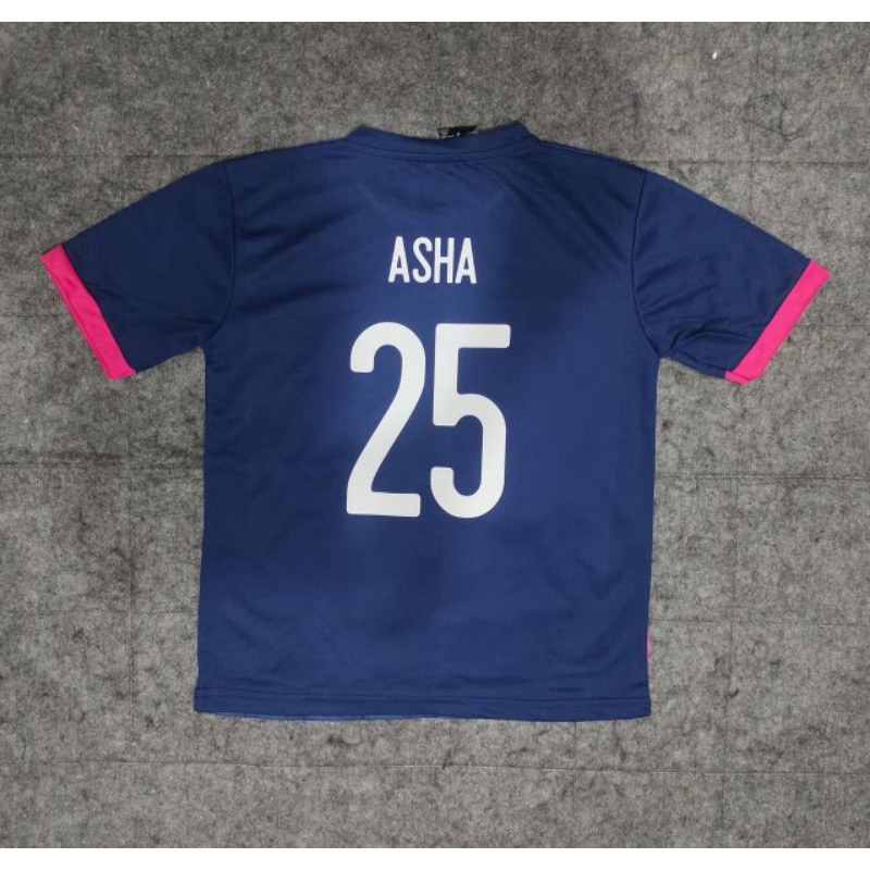 Biaya Sablon ukuran Anak Customized Nama + Nomor / Cetak nama nomor punggung celana dada Setelan Anak / Custom Name &amp; Number for Football Futsal Volley Jersey