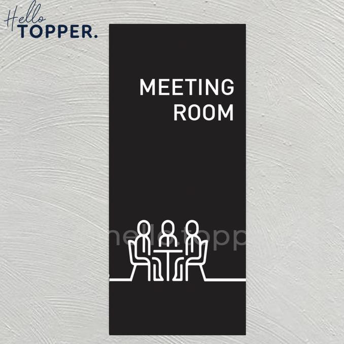 

✨BISA COD✨ Sign Label Akrilik Ruang Rapat Meeting Room Acrylic Signage