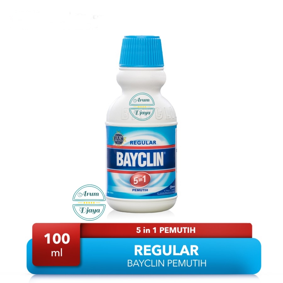 Bayclin Pemutih Baju Botol 5 in 1 Regular 100mL Kemasan Ekonomis