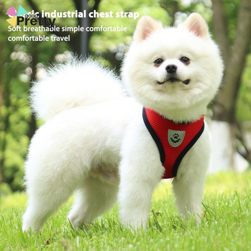 Pet Chest Back Leash Mesh Strip Reflektif Crossing Road Perlengkapan Hewan Peliharaan tahan aus - PD