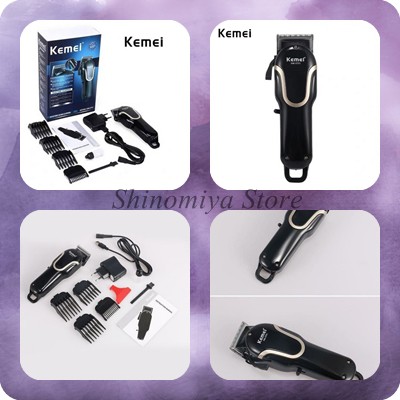 CLIPPER KEMEI 3701 CORDLESS RAZOR||ALAT CUKUR RAMBUT CHARGER||KETAM PANGKAS BARBERSHOP SALON BLACK