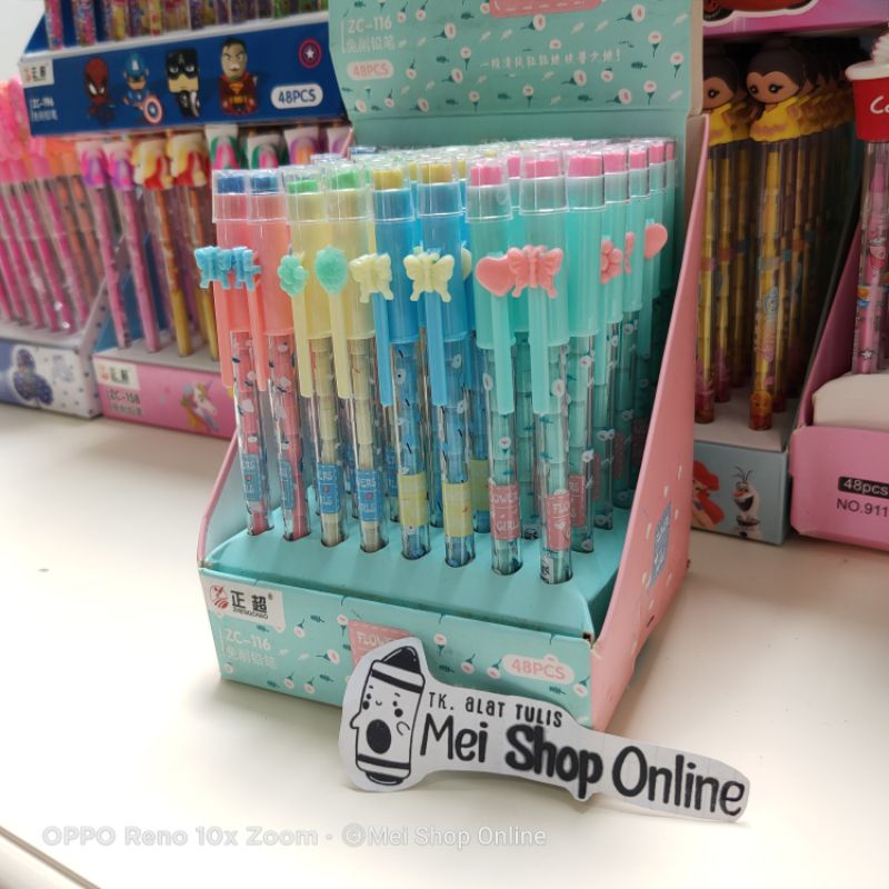 

ISI 48 PCS Pensil Lantu Bongkar Pasang Pastel Color Lucu