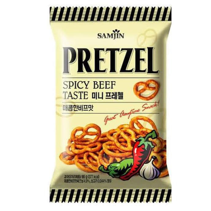 

Samjin Pretzel Spicy Beef Taste - Made in Korea