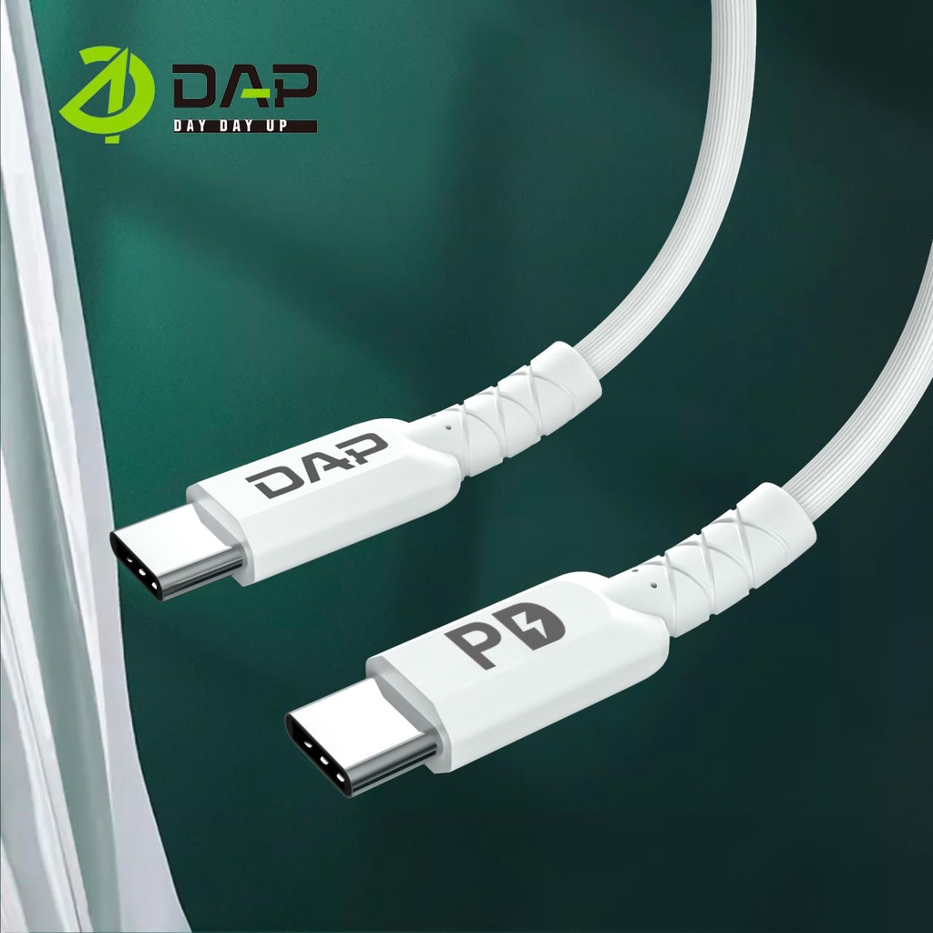 (DAP) Kabel Data Model D-PD120 Type C to Type C  DAP Power Delivery Type C 120cm 3A PD30W CABLE