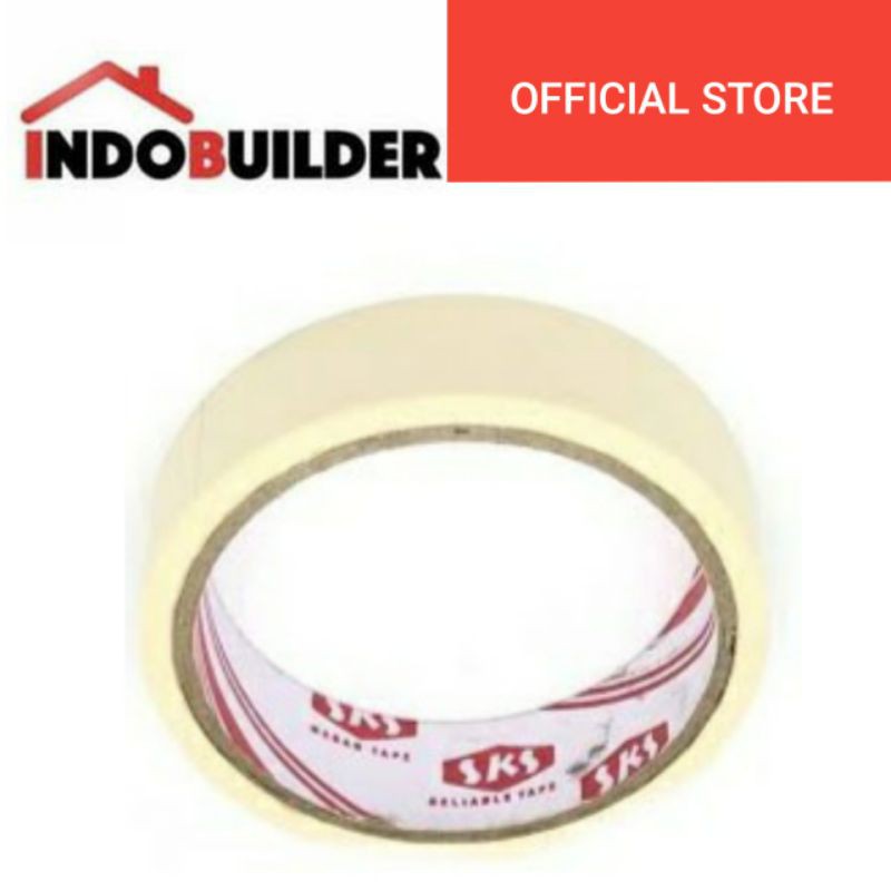 

LAKBAN KERTAS SKS 1 INCI 25 MM MASKING TAPE UNTUK PENGECATAN