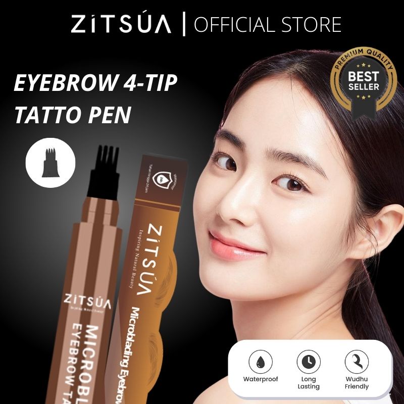 ZITSUA Korean Eyebrow 4-Tip Waterproof-Pensil Alis Microblading