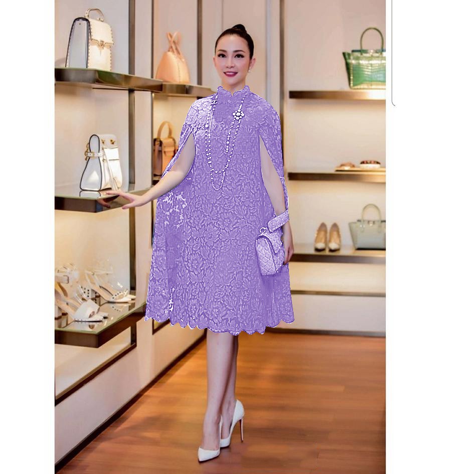 REALPIC 3 UKURAN M L JUMBO DRESS MARTHA BRUKAT LAPIS FURING FASHION PAKAIAN WANITA KR ADA VIDEO REAL PICT
