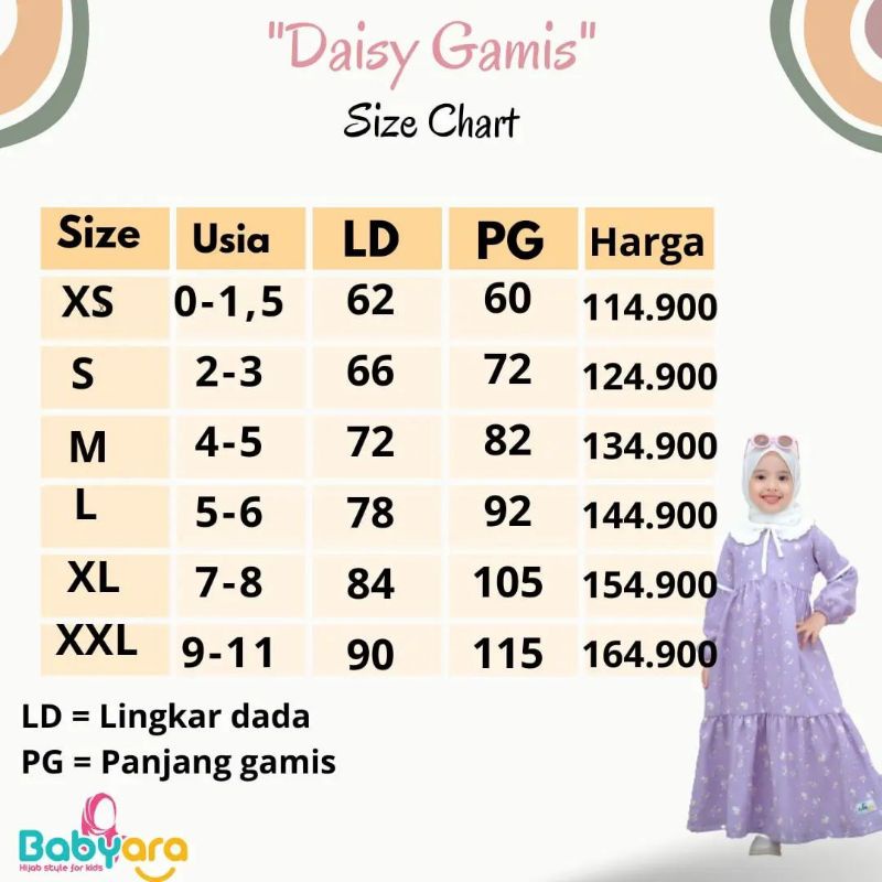 Afsheenastore Gamis Anak Daisy