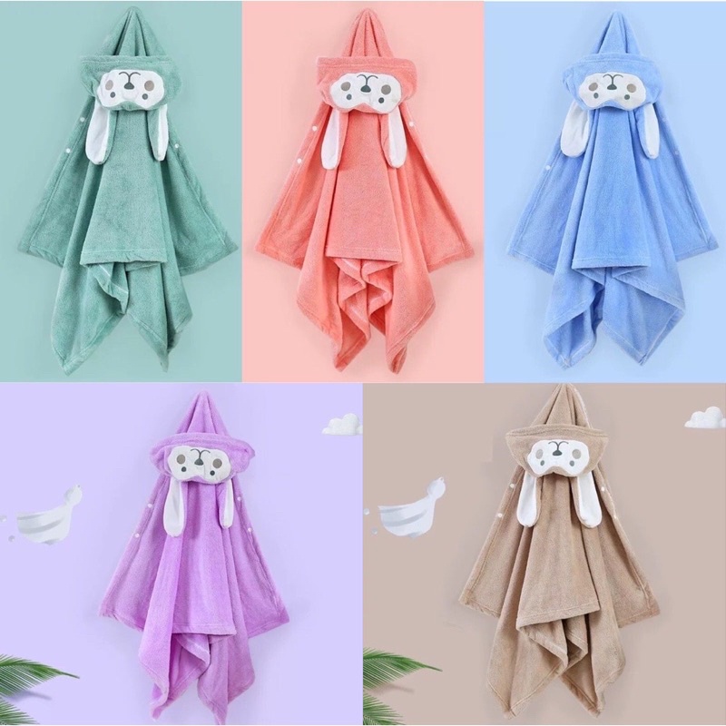 handuk mandi anak lucu / handuk selimut berkarakter / handuk renang / handuk mantel / handuk hoodie kids