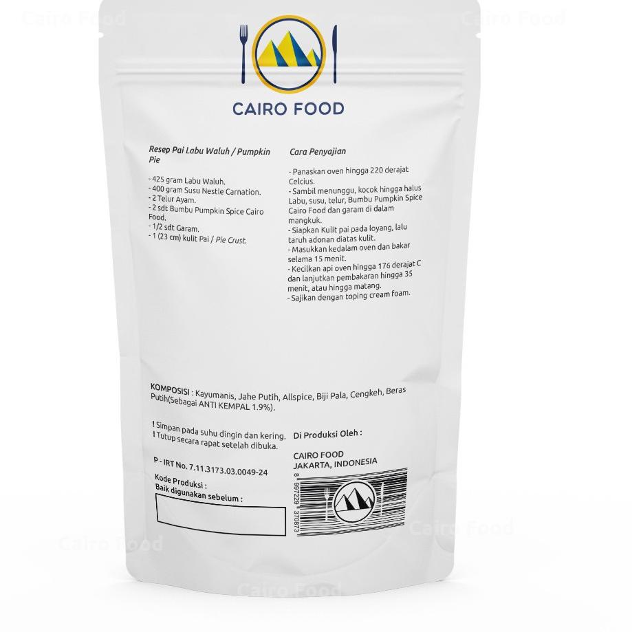 

♣ Bumbu Pumpkin Spice Cairo Food - 100 Gram