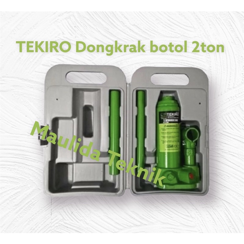 TEKIRO Dongkrak botol 2 ton / Dongkrak mobil / Perkakas bengkel